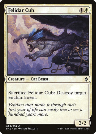 Felidar Cub [Battle for Zendikar] | Mindsight Gaming