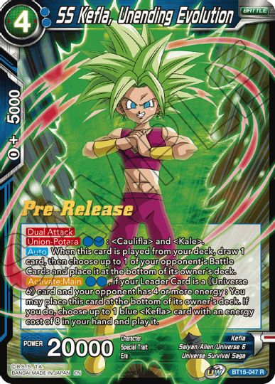 SS Kefla, Unending Evolution (BT15-047) [Saiyan Showdown Prerelease Promos] | Mindsight Gaming