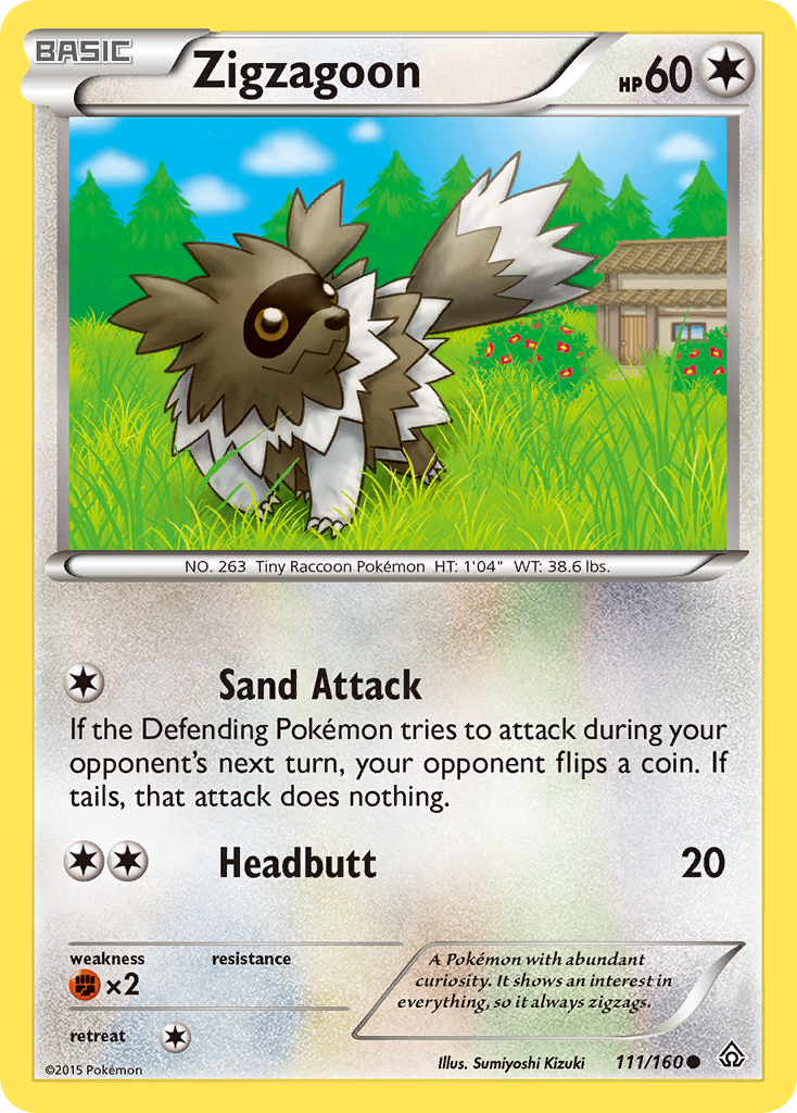 Zigzagoon (111/160) [XY: Primal Clash] | Mindsight Gaming