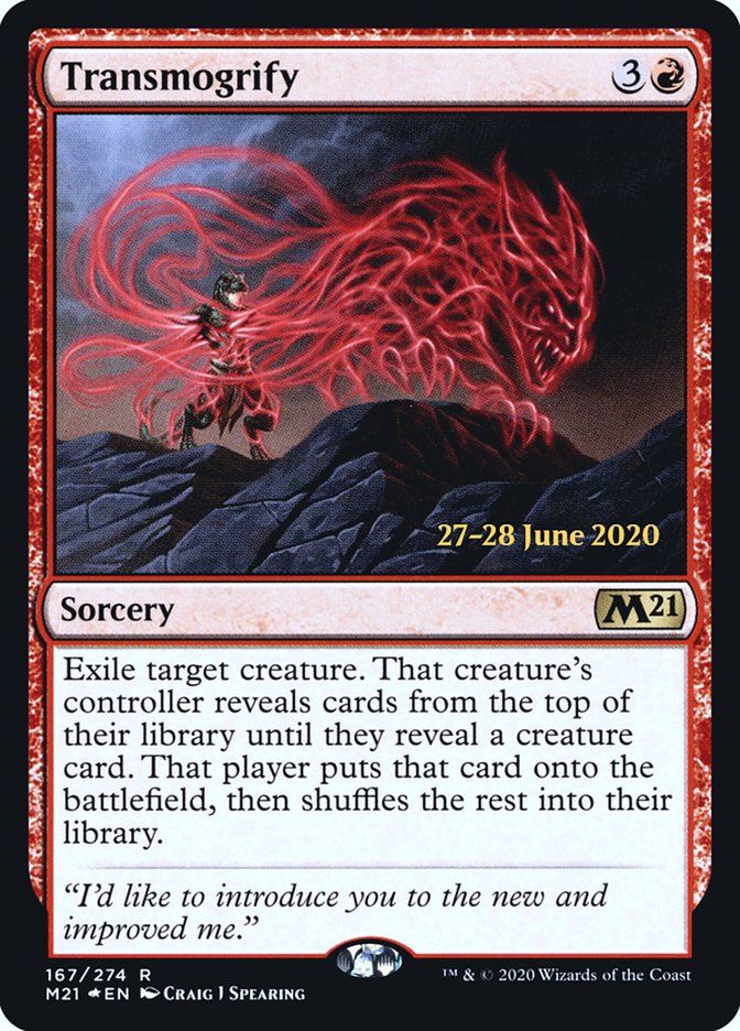 Transmogrify  [Core Set 2021 Prerelease Promos] | Mindsight Gaming