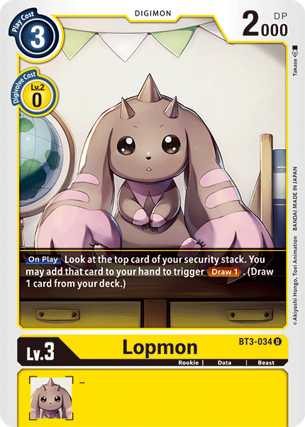 Lopmon [BT3-034] [Release Special Booster Ver.1.5] | Mindsight Gaming