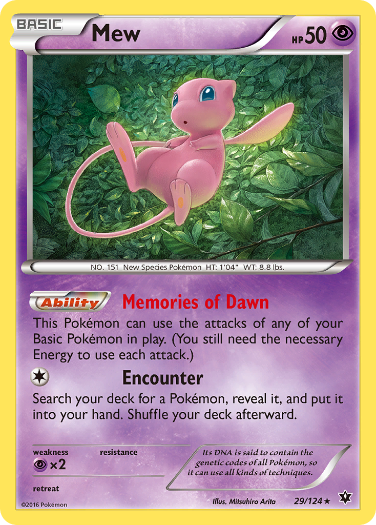 Mew (29/124) [XY: Fates Collide] | Mindsight Gaming