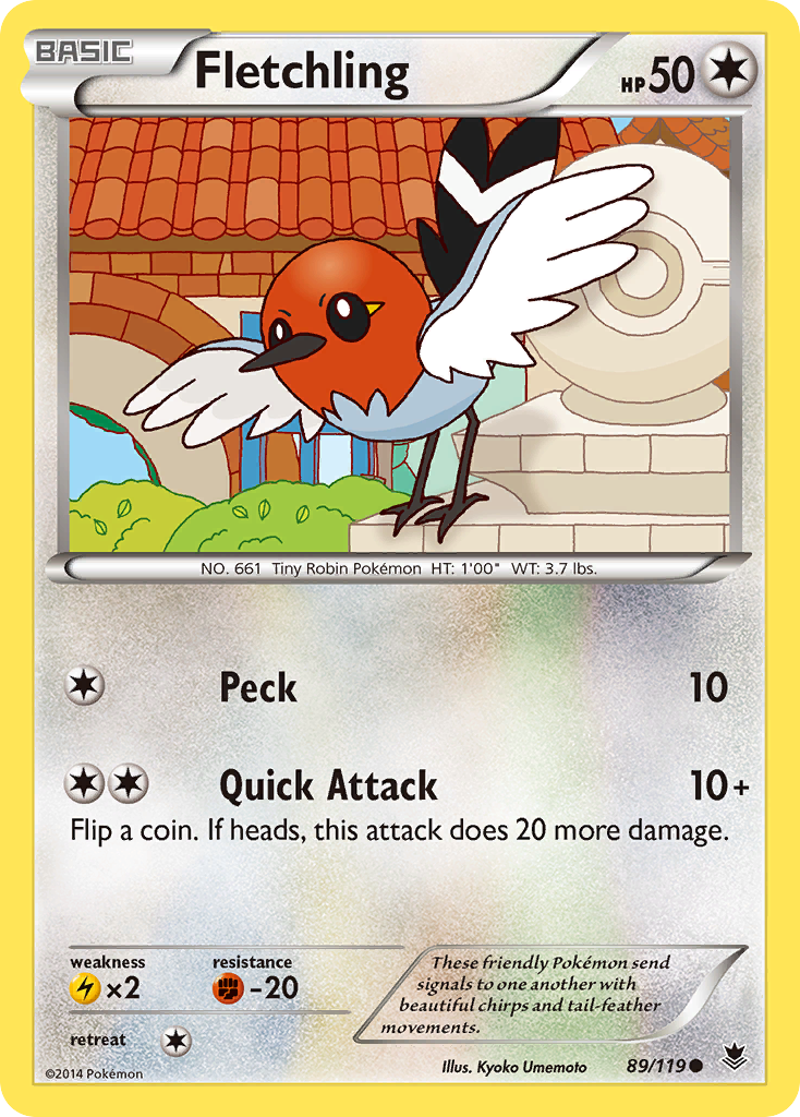 Fletchling (89/119) [XY: Phantom Forces] | Mindsight Gaming