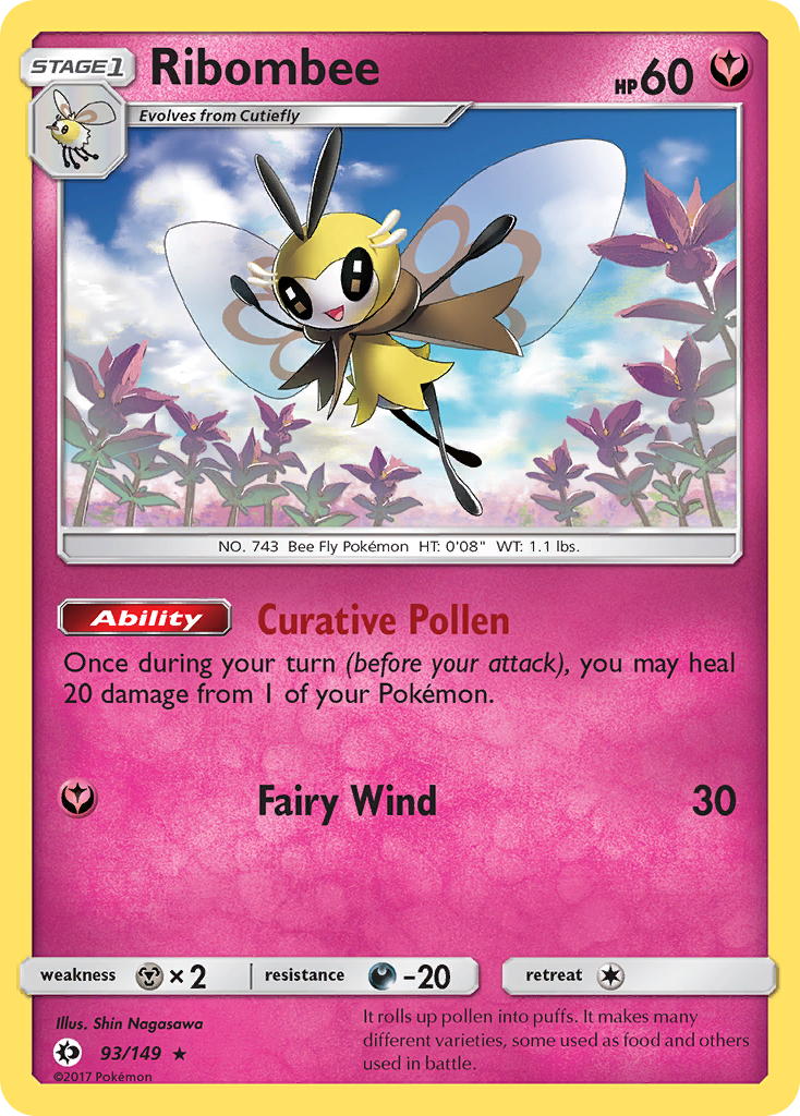 Ribombee (93/149) [Sun & Moon: Base Set] | Mindsight Gaming