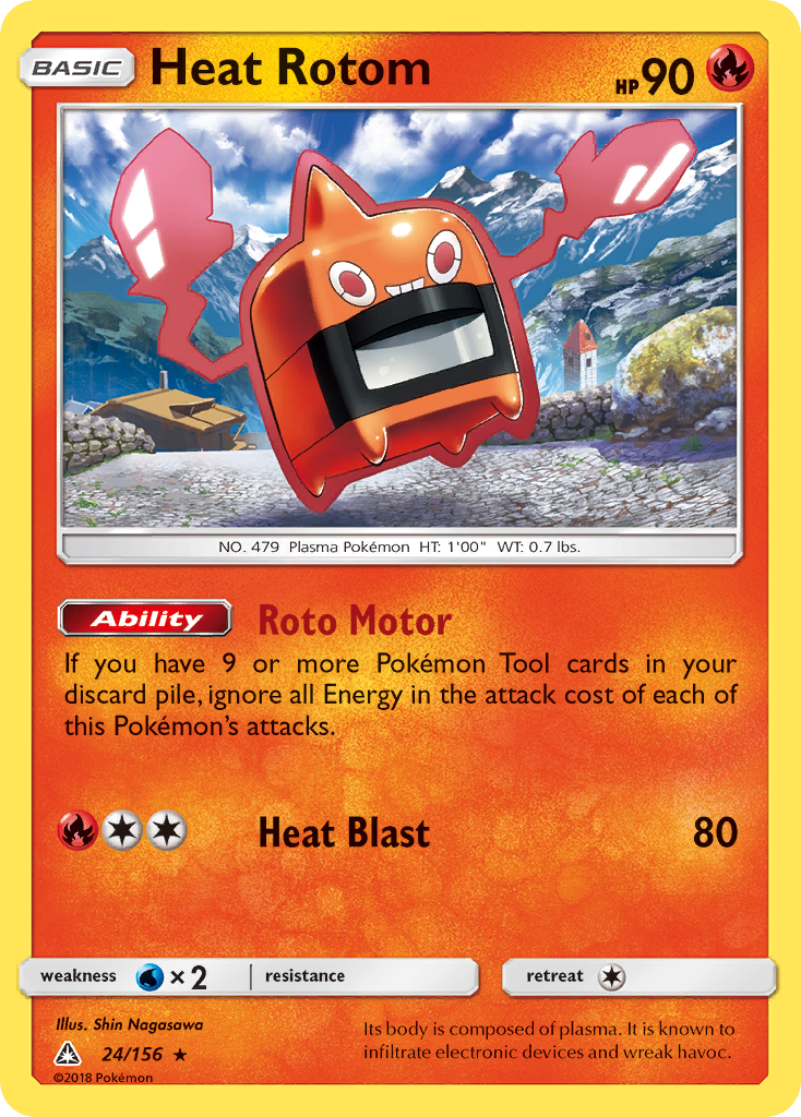 Heat Rotom (24/156) [Sun & Moon: Ultra Prism] | Mindsight Gaming