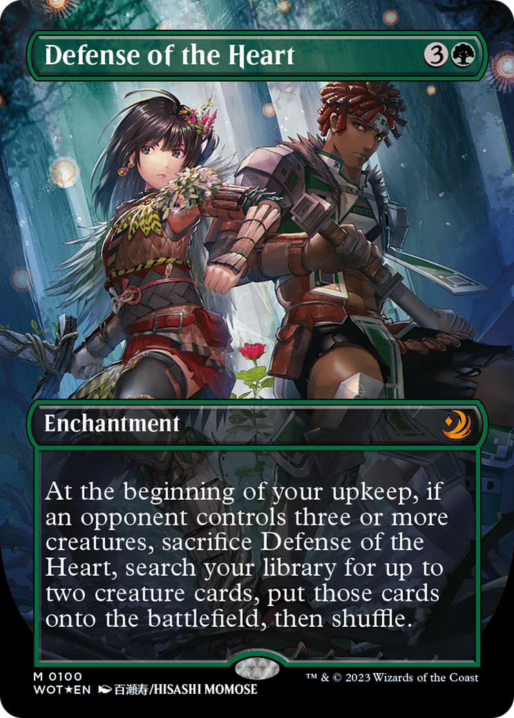 Defense of the Heart (Anime Borderless) (Confetti Foil) [Wilds of Eldraine: Enchanting Tales] | Mindsight Gaming