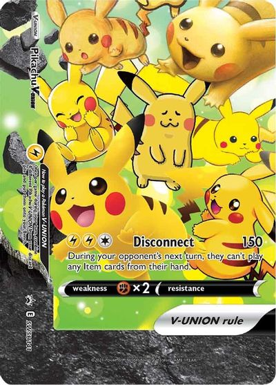 Pikachu V-UNION (SWSH141) (Celebrations) [Sword & Shield: Black Star Promos] | Mindsight Gaming