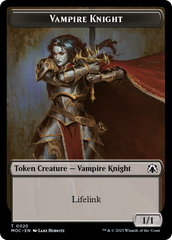 Vampire Knight // Soldier Double-Sided Token [March of the Machine Commander Tokens] | Mindsight Gaming