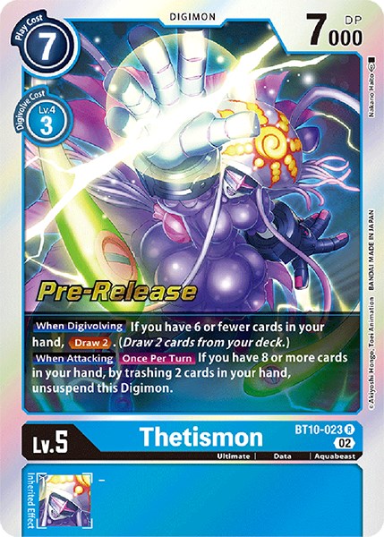 Thetismon [BT10-023] [Xros Encounter Pre-Release Cards] | Mindsight Gaming