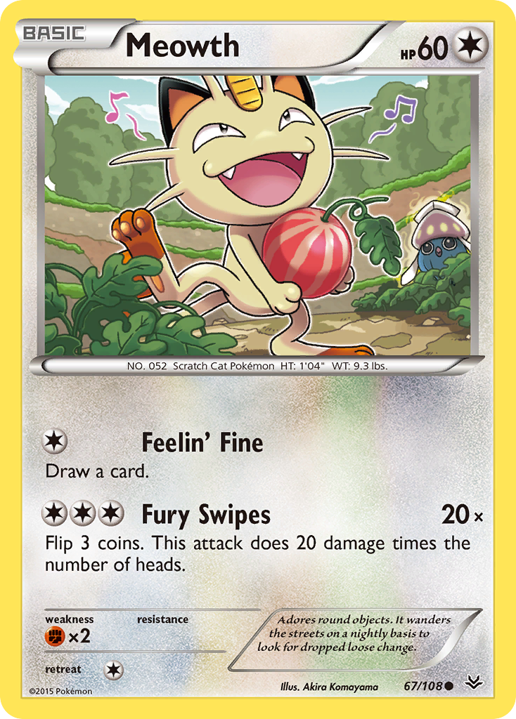 Meowth (67/108) [XY: Roaring Skies] | Mindsight Gaming