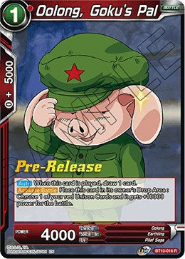 Oolong, Goku's Pal (BT10-016) [Rise of the Unison Warrior Prerelease Promos] | Mindsight Gaming