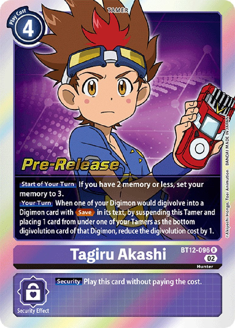 Tagiru Akashi [BT12-096] [Across Time Pre-Release Cards] | Mindsight Gaming