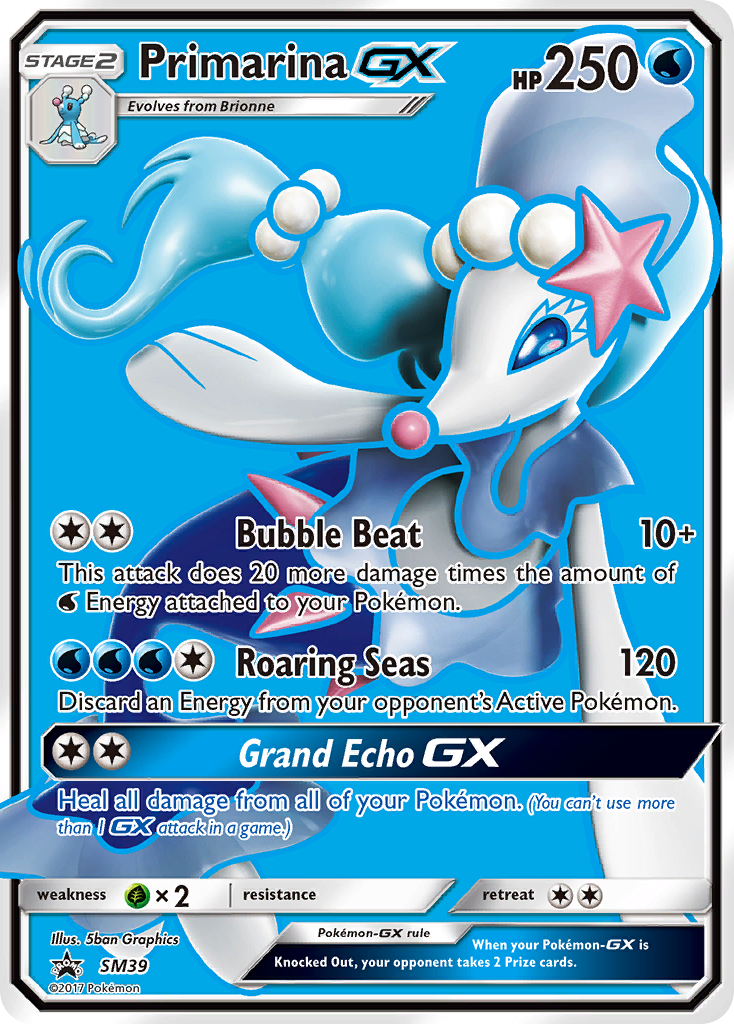 Primarina GX (SM39) [Sun & Moon: Black Star Promos] | Mindsight Gaming