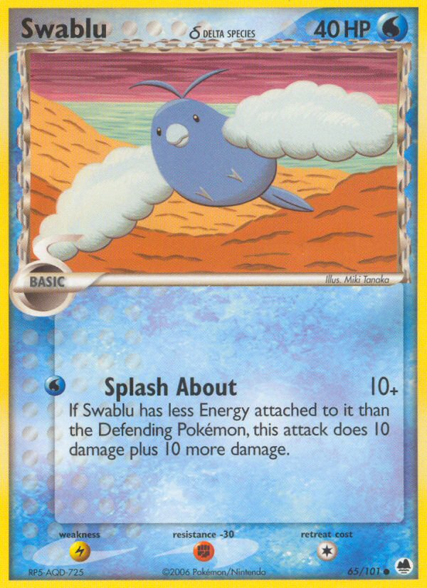 Swablu (65/101) (Delta Species) [EX: Dragon Frontiers] | Mindsight Gaming