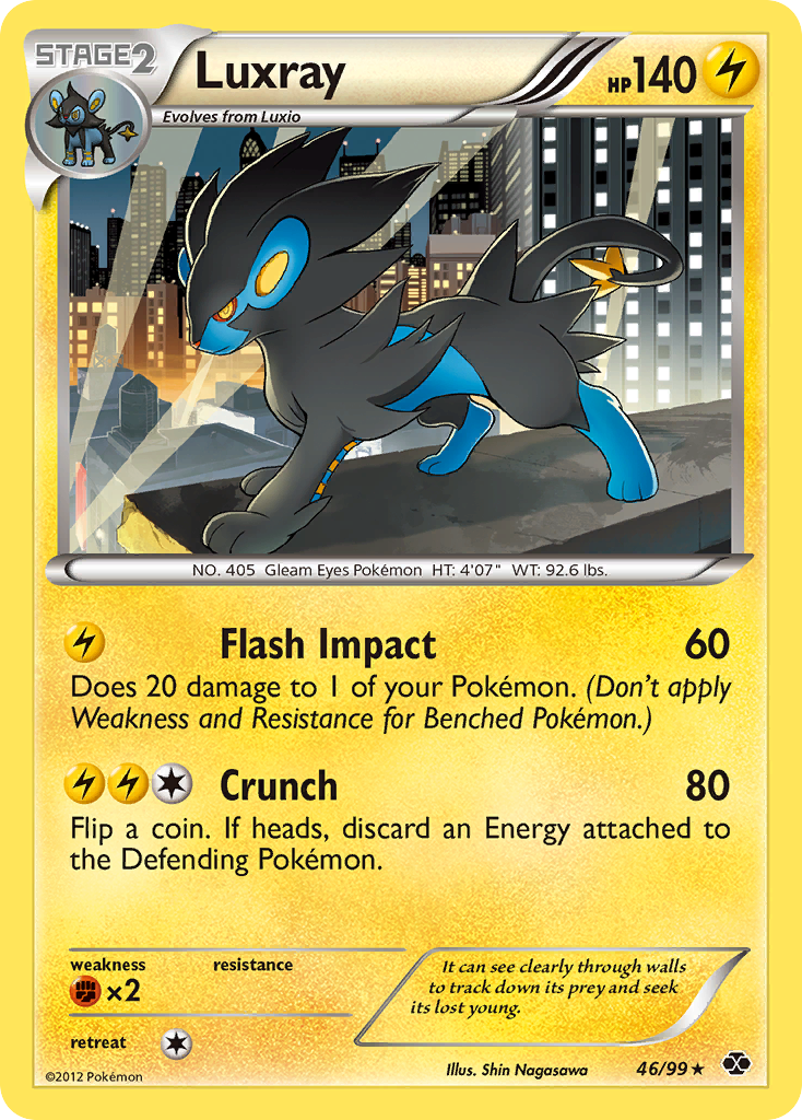 Luxray (46/99) [Black & White: Next Destinies] | Mindsight Gaming