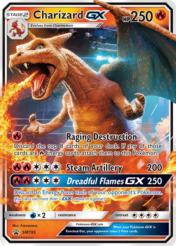 Charizard GX (SM195) [Sun & Moon: Black Star Promos] | Mindsight Gaming