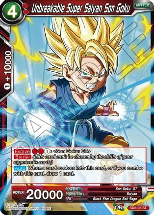 Unbreakable Super Saiyan Son Goku [SD2-03] | Mindsight Gaming