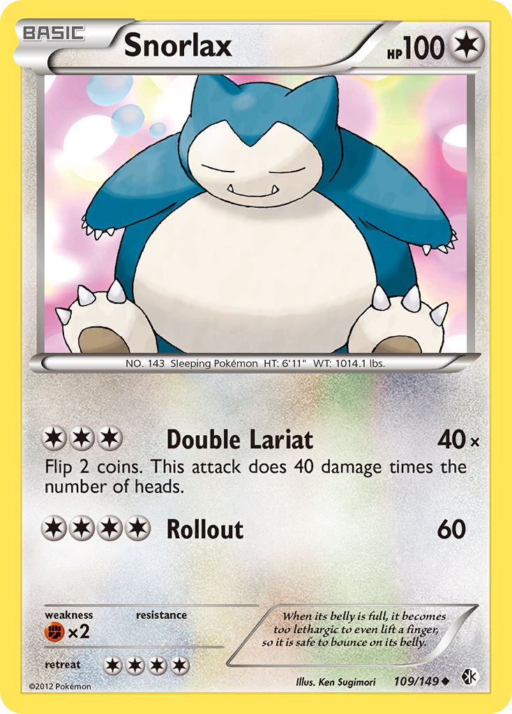 Snorlax (109/149) [Black & White: Boundaries Crossed] | Mindsight Gaming