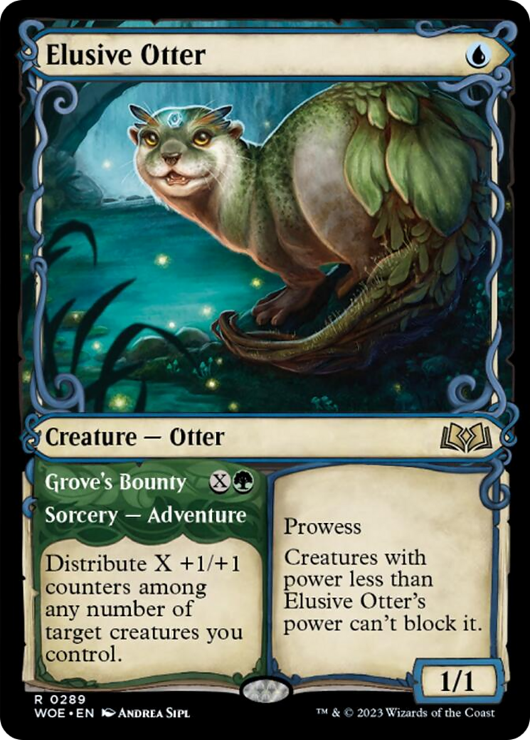 Elusive Otter // Grove's Bounty (Showcase) [Wilds of Eldraine] | Mindsight Gaming