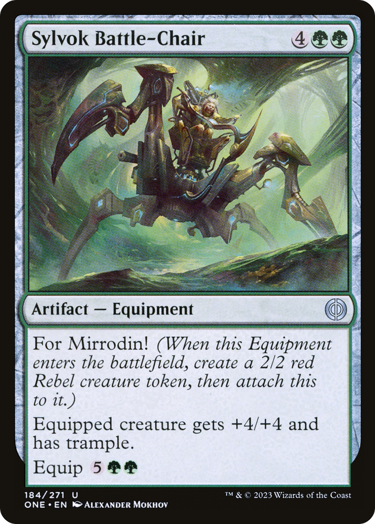 Sylvok Battle-Chair [Phyrexia: All Will Be One] | Mindsight Gaming