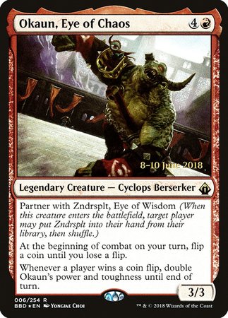 Okaun, Eye of Chaos [Battlebond Promos] | Mindsight Gaming