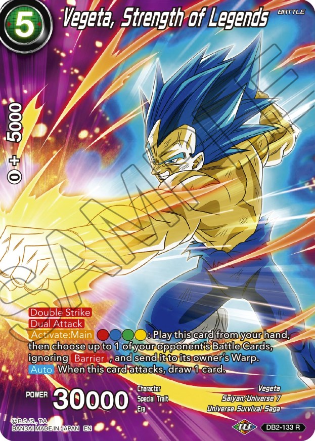 Vegeta, Strength of Legends (DB2-133) [Theme Selection: History of Vegeta] | Mindsight Gaming