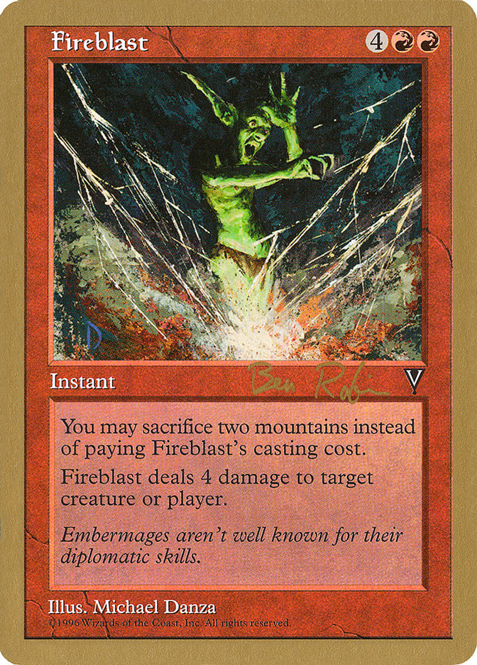 Fireblast (Ben Rubin) [World Championship Decks 1998] | Mindsight Gaming