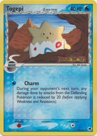 Togepi (41/101) (Delta Species) (Stamped) [EX: Dragon Frontiers] | Mindsight Gaming