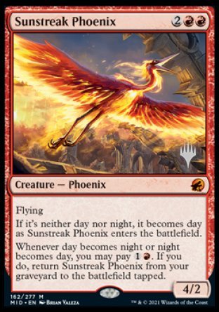 Sunstreak Phoenix (Promo Pack) [Innistrad: Midnight Hunt Promos] | Mindsight Gaming