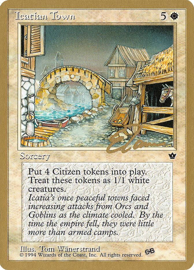 Icatian Town (Eric Tam) (SB) [Pro Tour Collector Set] | Mindsight Gaming