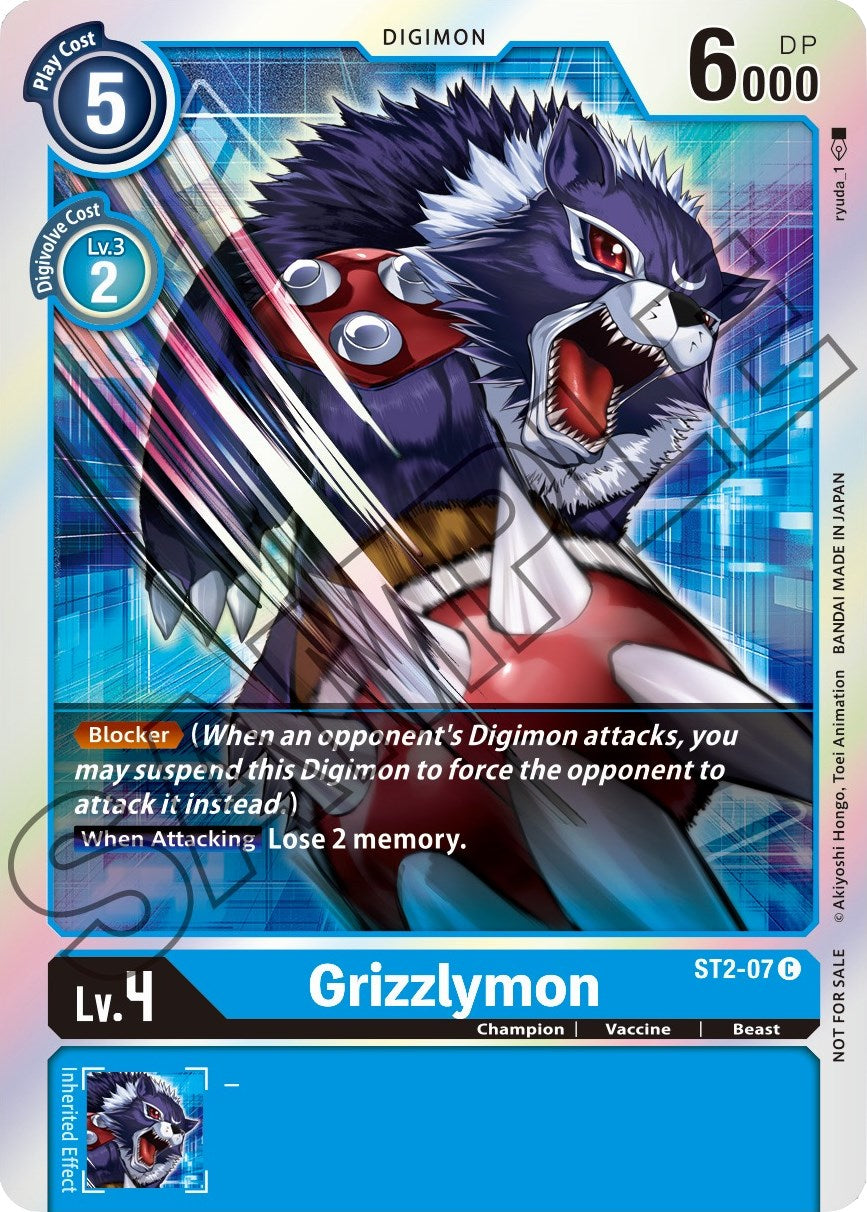 Grizzlymon [ST2-07] (Event Pack 1) [Starter Deck: Cocytus Blue Promos] | Mindsight Gaming