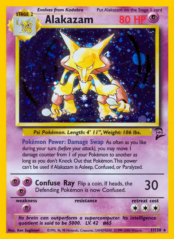 Alakazam (1/130) [Base Set 2] | Mindsight Gaming