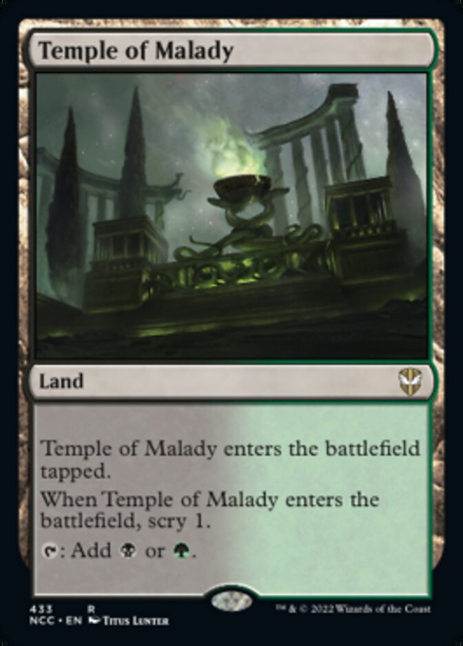 Temple of Malady [Streets of New Capenna Commander] | Mindsight Gaming