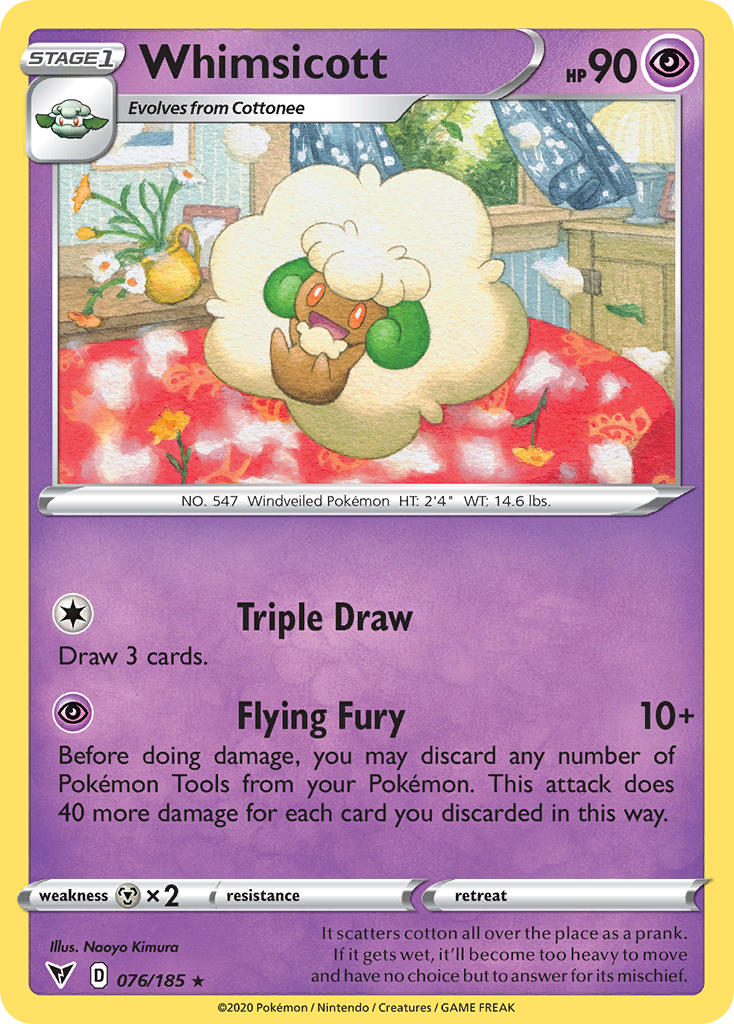 Whimsicott (076/185) [Sword & Shield: Vivid Voltage] | Mindsight Gaming