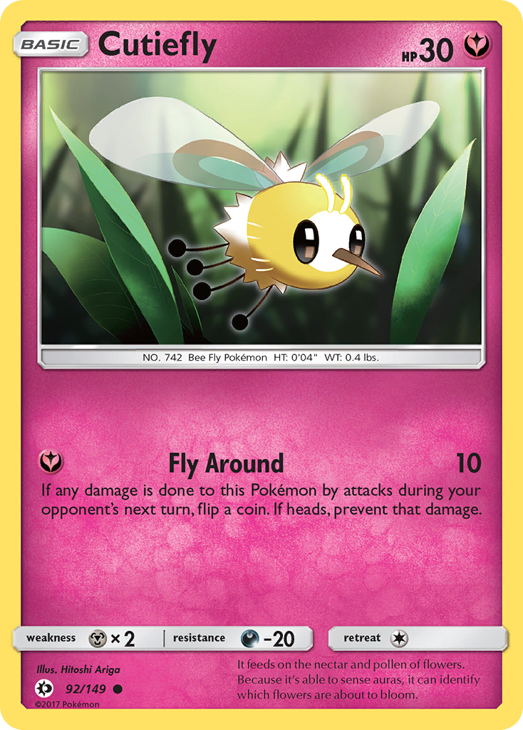 Cutiefly (92/149) [Sun & Moon: Base Set] | Mindsight Gaming