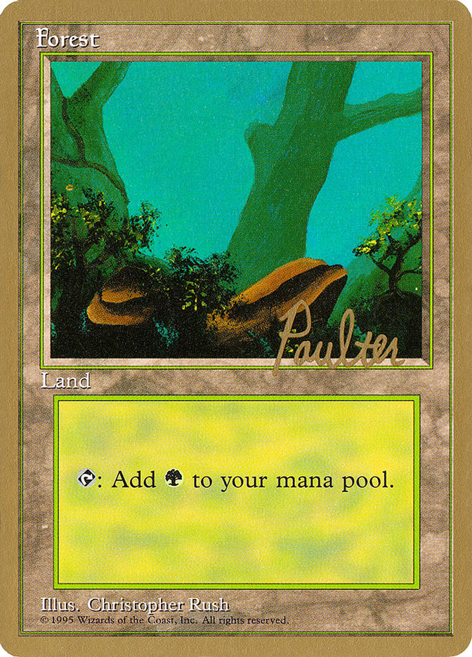 Forest (pp378) (Preston Poulter) [Pro Tour Collector Set] | Mindsight Gaming