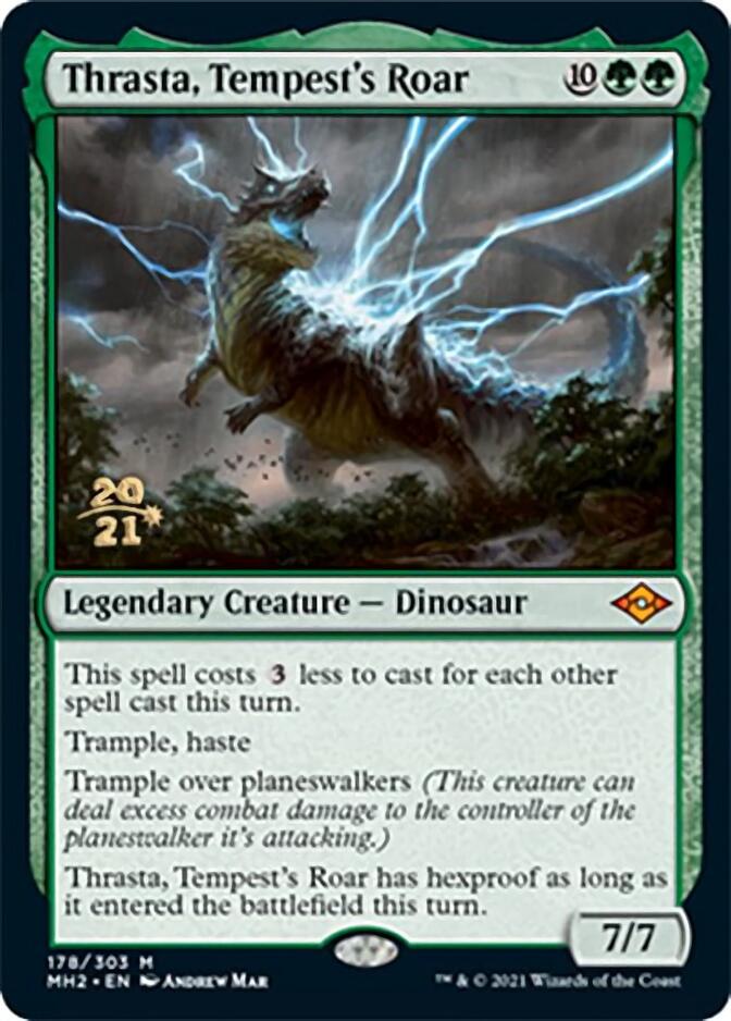 Thrasta, Tempest's Roar [Modern Horizons 2 Prerelease Promos] | Mindsight Gaming