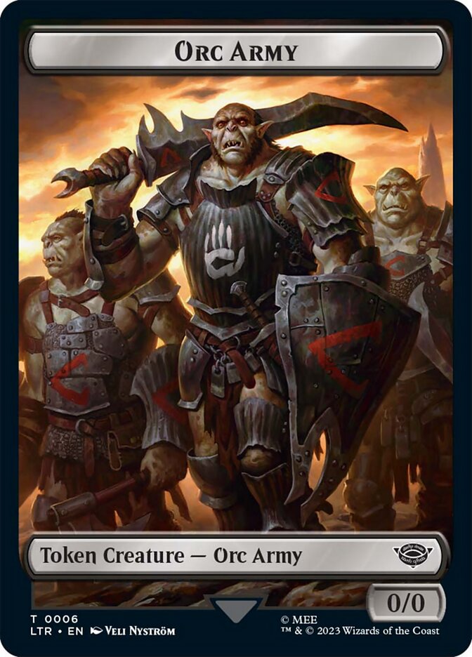 Orc Army Token (06) [The Lord of the Rings: Tales of Middle-Earth Tokens] | Mindsight Gaming