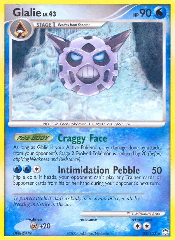 Glalie (25/123) [Diamond & Pearl: Mysterious Treasures] | Mindsight Gaming