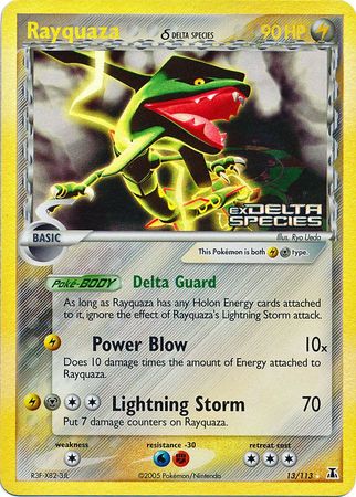 Rayquaza (13/113) (Delta Species) (Stamped) [EX: Delta Species] | Mindsight Gaming