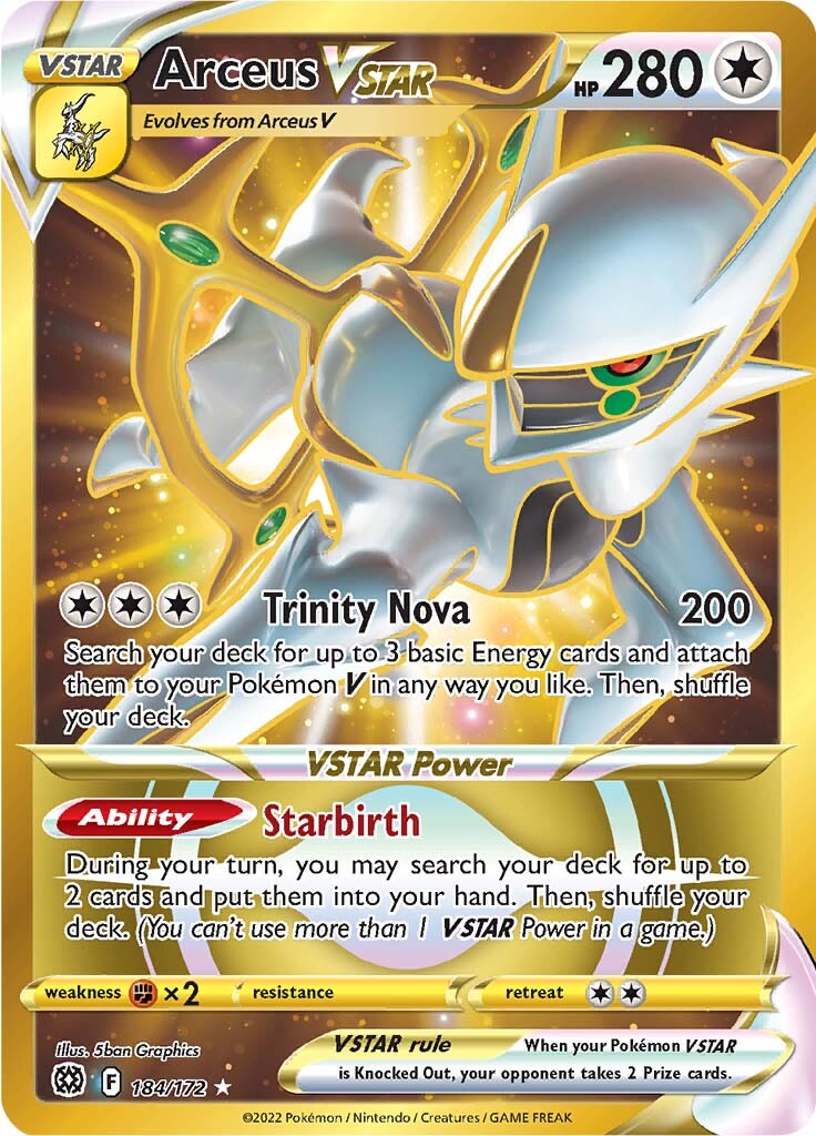 Arceus VSTAR (184/172) [Sword & Shield: Brilliant Stars] | Mindsight Gaming