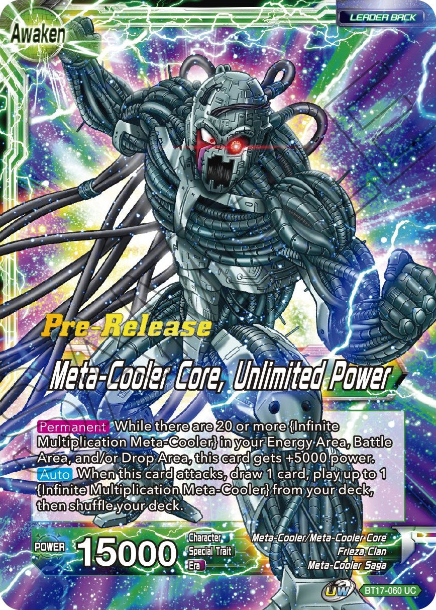 Meta-Cooler // Meta-Cooler Core, Unlimited Power (BT17-060) [Ultimate Squad Prerelease Promos] | Mindsight Gaming