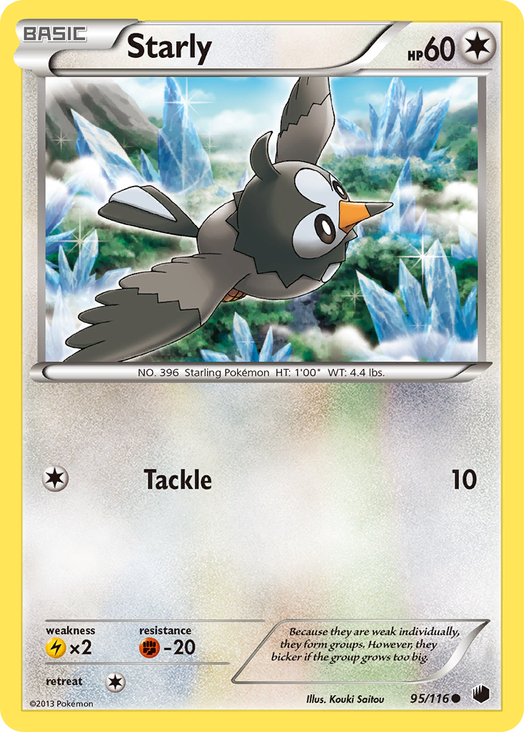 Starly (95/116) [Black & White: Plasma Freeze] | Mindsight Gaming