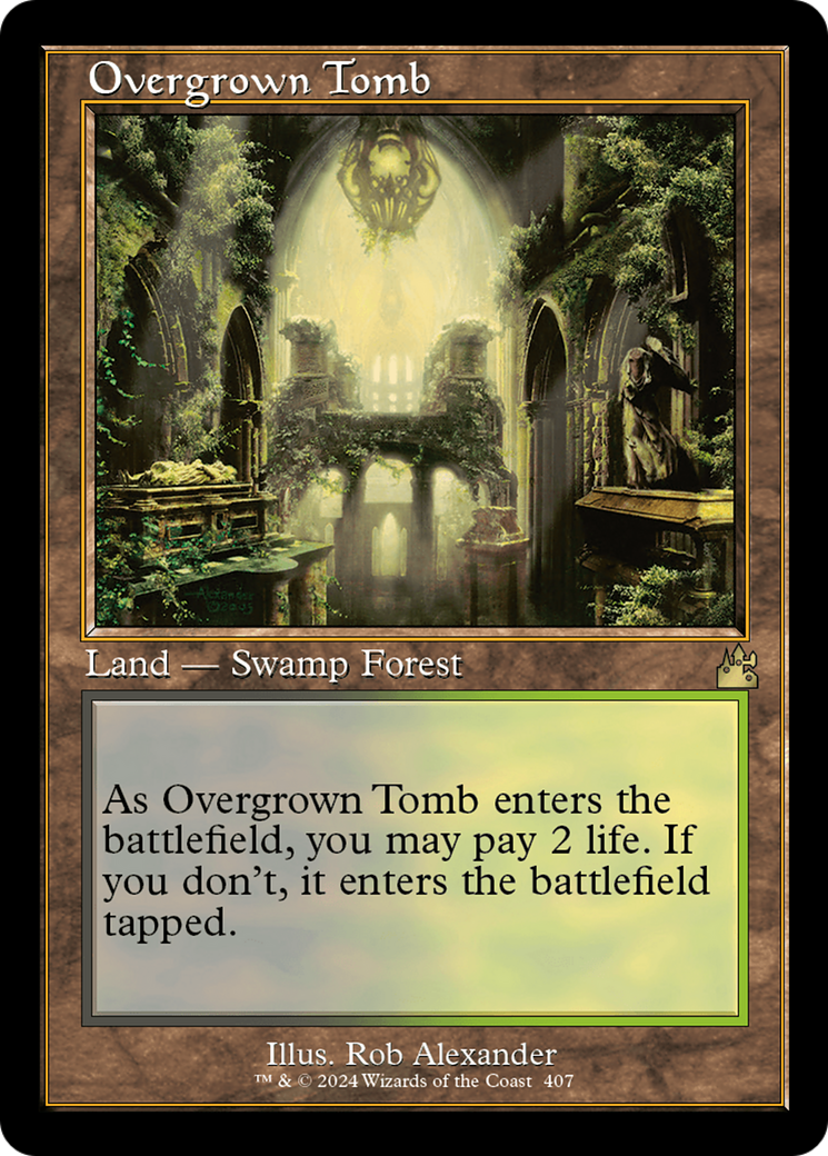 Overgrown Tomb (Retro) [Ravnica Remastered] | Mindsight Gaming