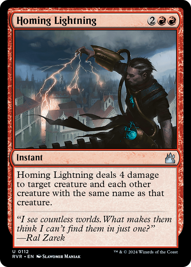 Homing Lightning [Ravnica Remastered] | Mindsight Gaming