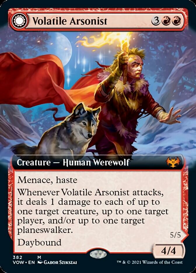 Volatile Arsonist // Dire-Strain Anarchist (Extended) [Innistrad: Crimson Vow] | Mindsight Gaming