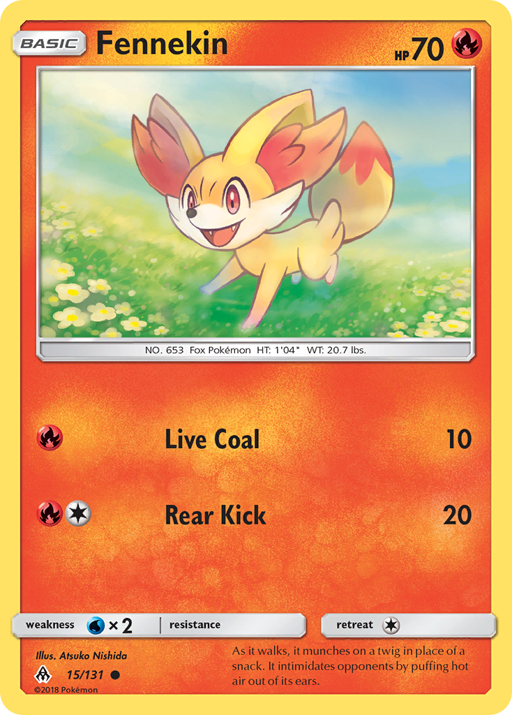 Fennekin (15/131) [Sun & Moon: Forbidden Light] | Mindsight Gaming