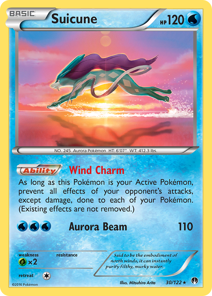 Suicune (30/122) [XY: BREAKpoint] | Mindsight Gaming