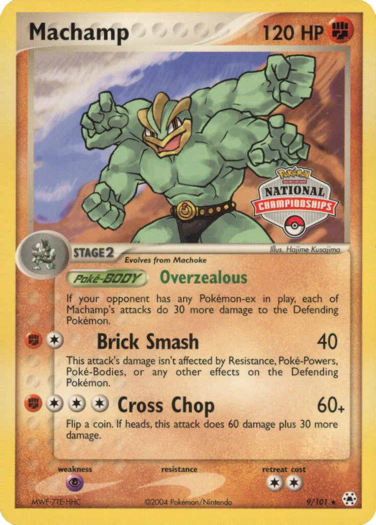 Machamp (9/101) (National Championships Promo) [EX: Hidden Legends] | Mindsight Gaming