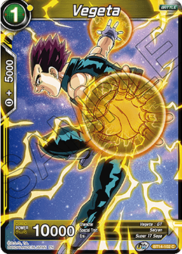 Vegeta (BT14-102) (BT14-102) [Cross Spirits] | Mindsight Gaming